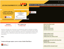 Tablet Screenshot of leoroadequipments.com
